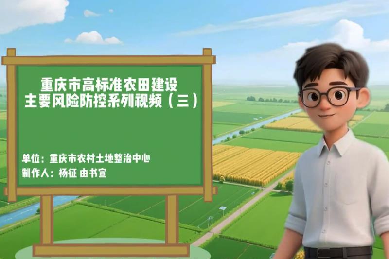 重庆市高标准农田建设主要风险防控系列视频（三）