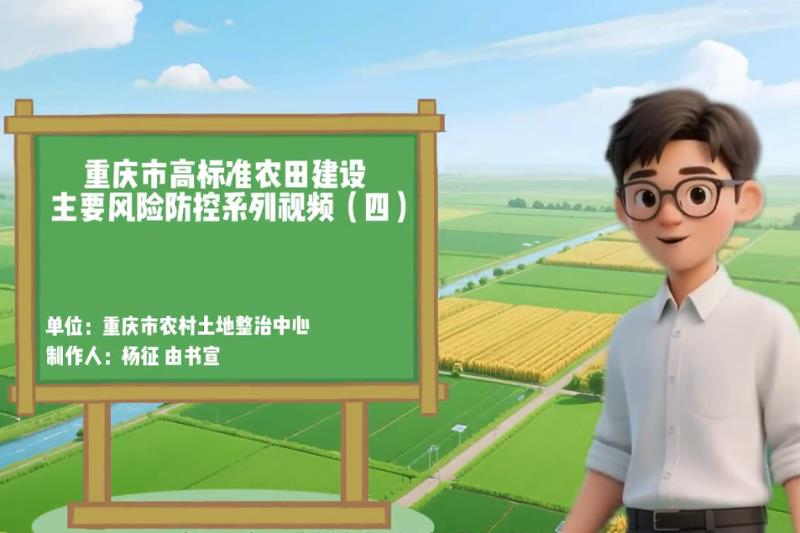 重庆市高标准农田建设主要风险防控系列视频（四）